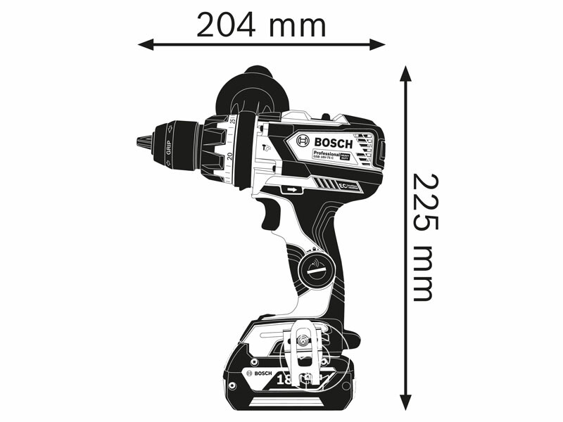 Bosch GSB 18V-110 C akkus ütvefúró-csavarozó (akku és töltő nélkül)