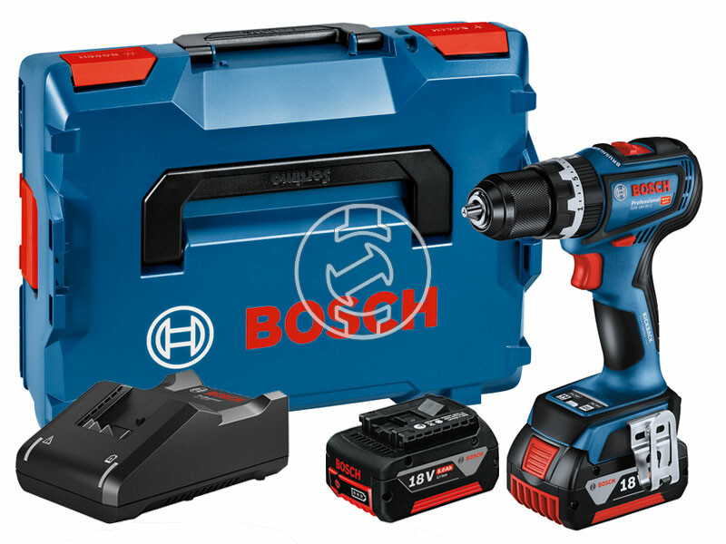 Bosch GSB 18V-90 C akkus ütvefúró-csavarozó 2x5Ah L-Boxx-ban