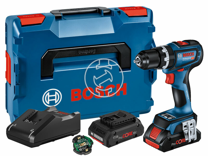 Bosch GSB 18V-90 C akkus ütvefúró-csavarozó ProCore L-Boxx-ban + GCY 42