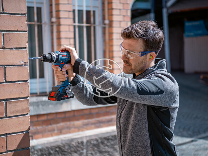 Bosch GSB 18V-90 C akkus ütvefúró-csavarozó 2x5Ah L-Boxx-ban