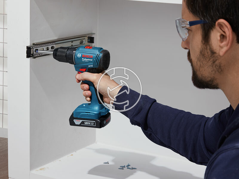 Bosch GSR 185-LI 1 x 4Ah akkus fúrócsavarozó tokmányos