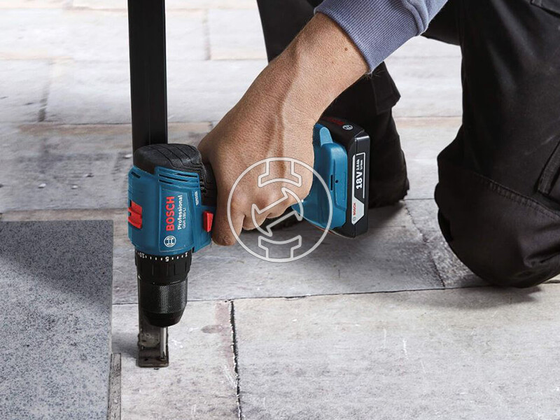Bosch GSR 185-LI akkus fúrócsavarozó tokmányos akku és töltő nélkül szerszámkofferben