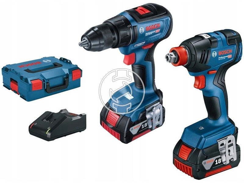Bosch GSR 18V-50 akkus fúrócsavarozó + GDX 18V-200 C akkus ütvecsavarozó L-Boxx-ban