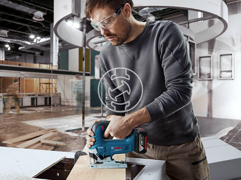 Bosch GST 185-LI akkus dekopírfűrész 2x4Ah