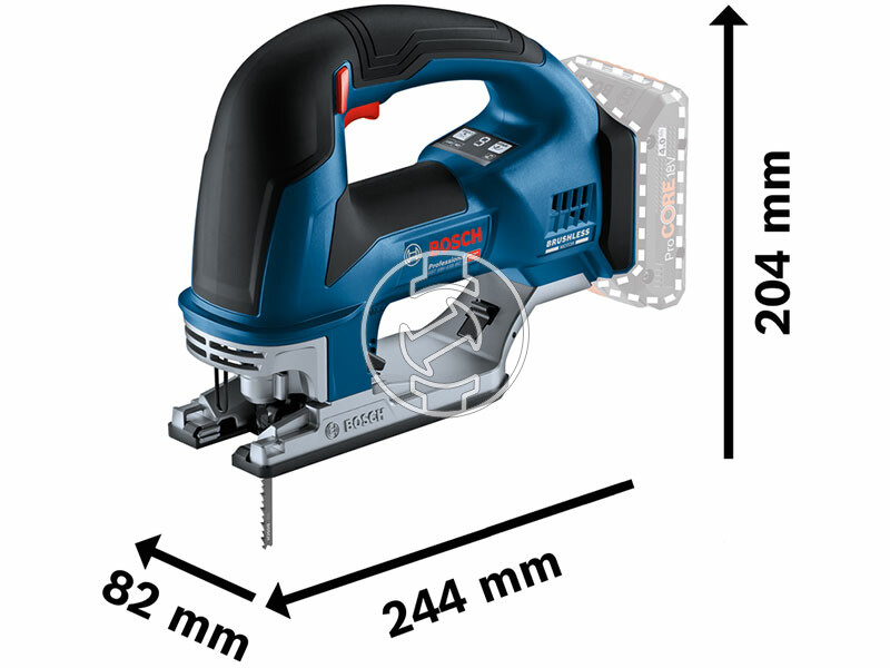 Bosch GST 18V-155 BC akkus dekopírfűrész L-BOXX-ban (akku és töltő nélkül)