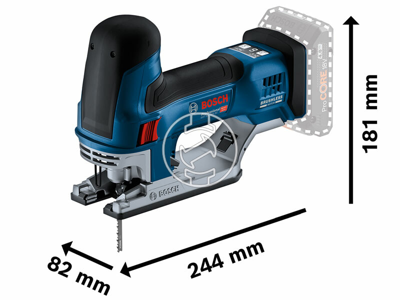 Bosch GST 18V-155 SC akkus dekopírfűrész L-BOXX-ban (akku és töltő nélkül)