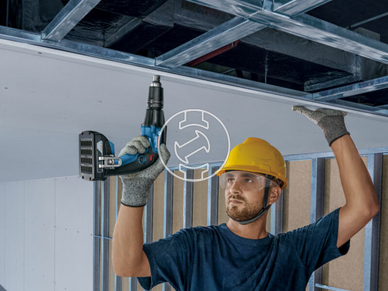 Bosch GTB 185-LI akkus csavarbehajtó mélységütközővel 2x2Ah + GMA 55