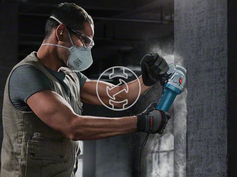 Bosch GWS 9-125 S elektromos sarokcsiszoló kartondobozban