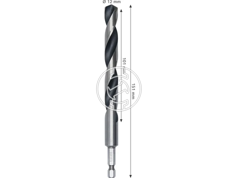 Kép: Bosch hatszogbefogasu hss femfuro 12 x 101 x 151 mm_2.webp