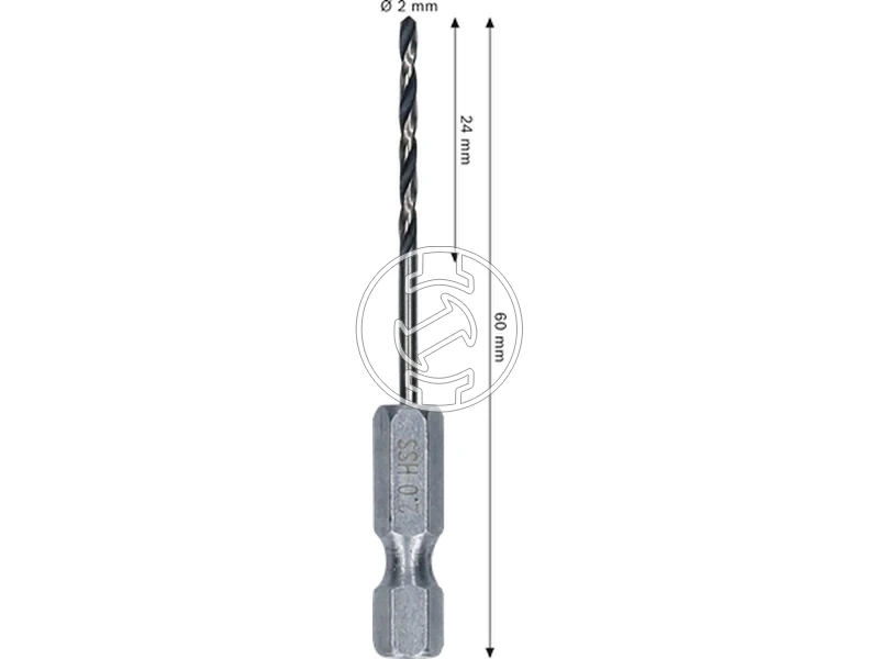 Kép: Bosch hatszogbefogasu hss femfuro 2 x 24 x 60 mm_2.webp