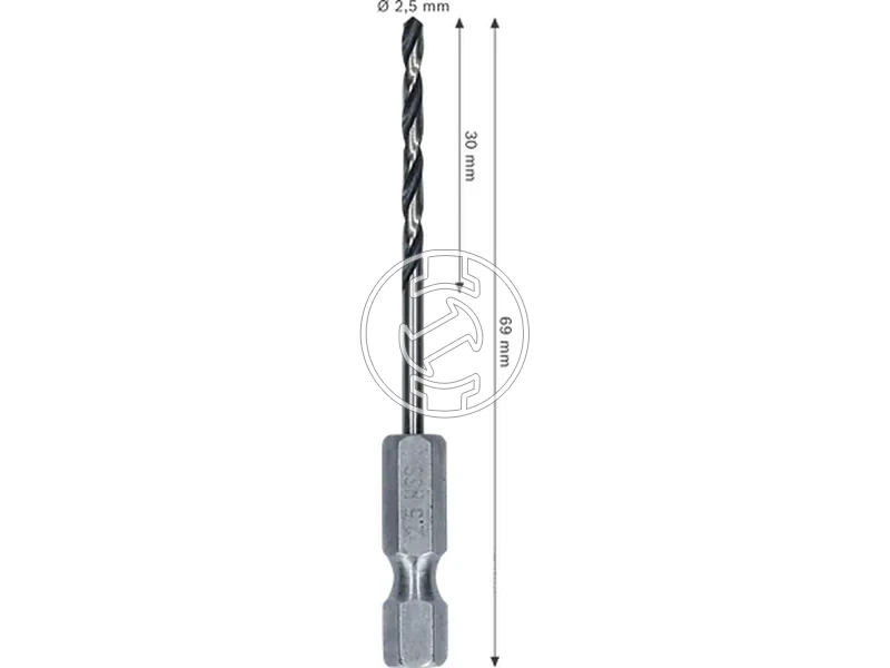 Kép: Bosch hatszogbefogasu hss femfuro 25 x 30 x 69 mm_2.webp