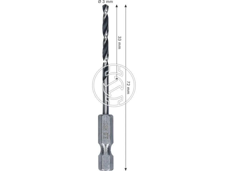 Kép: Bosch hatszogbefogasu hss femfuro 3 x 33 x 72 mm_2.webp