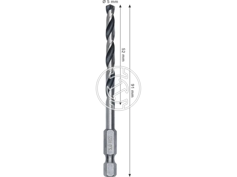 Kép: Bosch hatszogbefogasu hss femfuro 5 x 52 x 91 mm_2.webp
