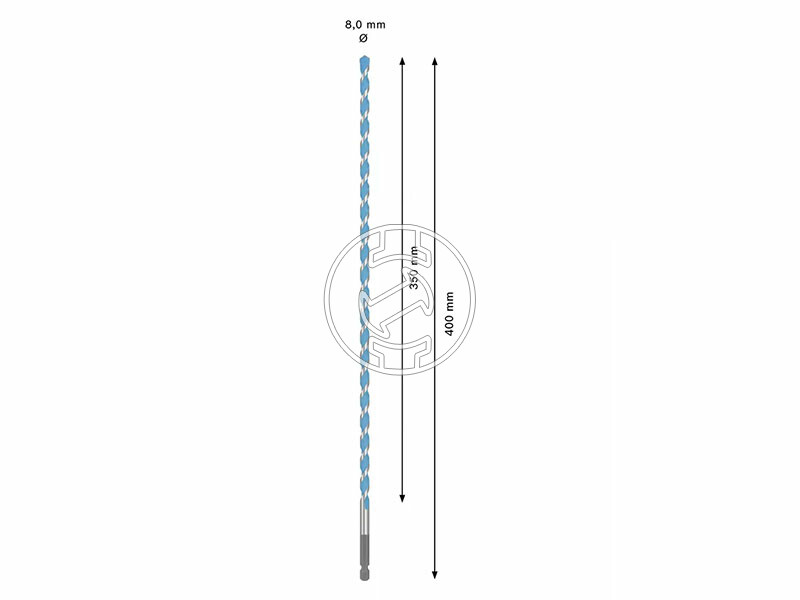 Bosch HEX-9 többfunkciós fúrószár bitbefogással 8x350x400