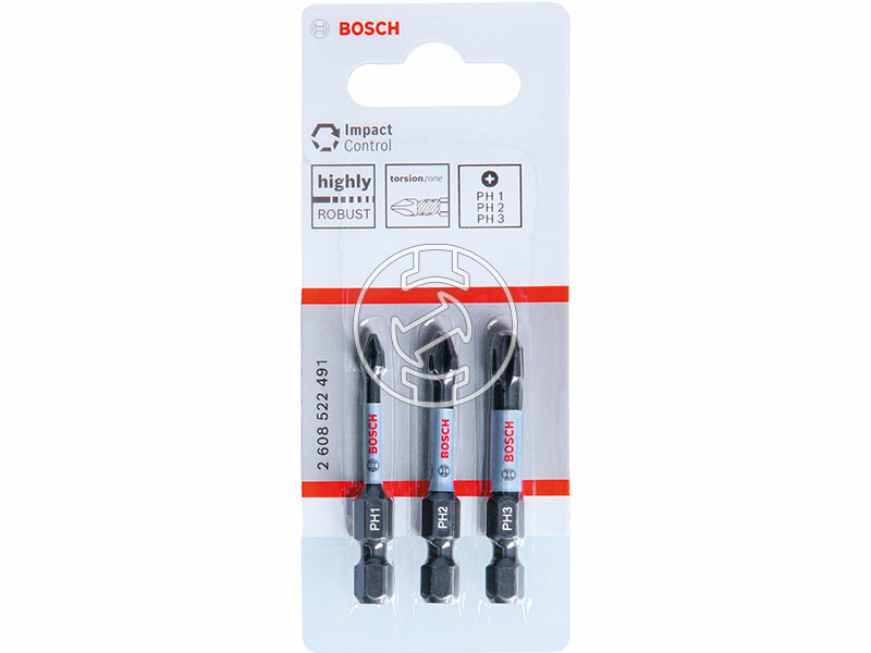 Bosch Impact Control PH, 50 mm csavarbehajtó bit 3 db