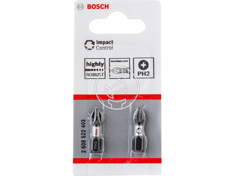 Bosch Impact Control PH2, 25 mm csavarbehajtó bit 2 db