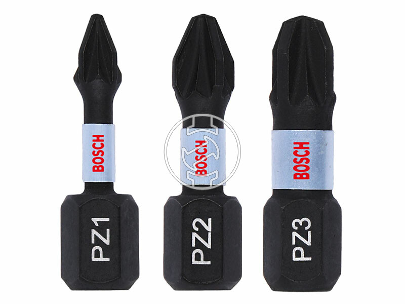 Bosch Impact Control PZ, 25 mm csavarbehajtó bit 3 db