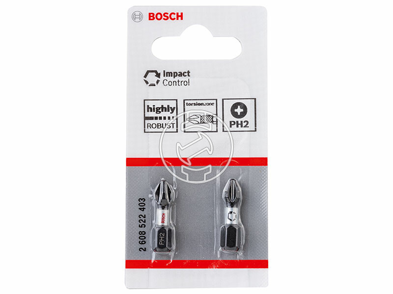 Bosch Impact Control PZ1, 25 mm csavarbehajtó bit 2 db