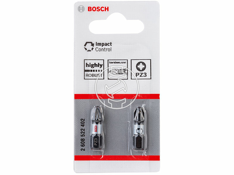 Bosch Impact Control PZ3, 25 mm csavarbehajtó bit 2 db