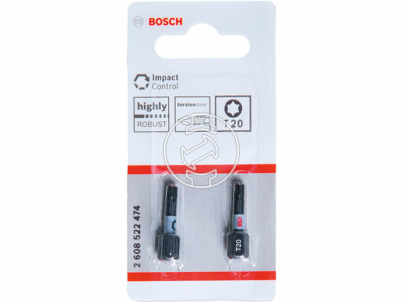 Bosch Impact Control T20, 25 mm csavarbehajtó bit 2 db