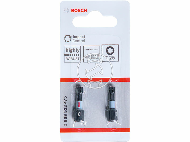 Bosch Impact Control T25, 25 mm csavarbehajtó bit 2 db