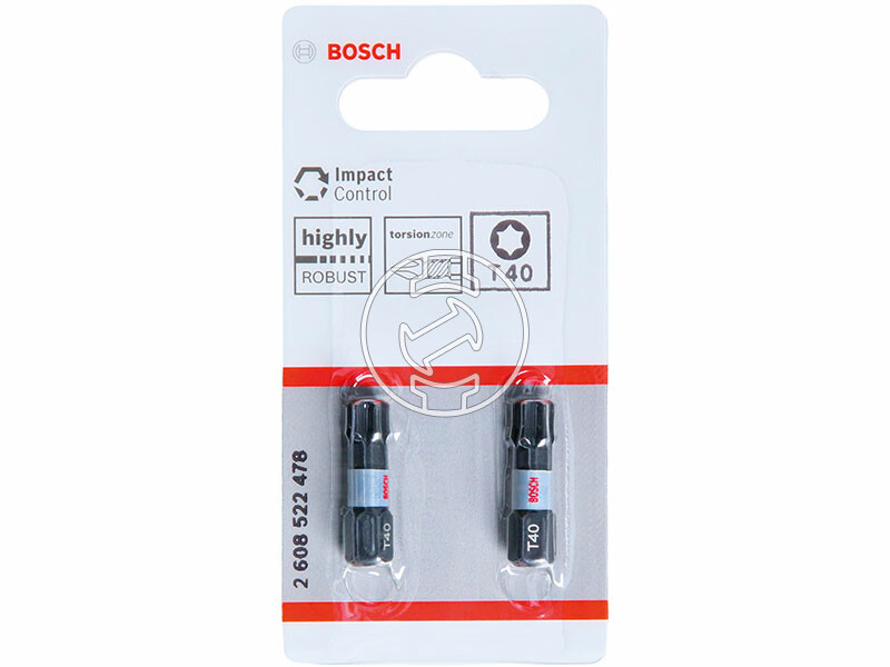 Bosch Impact Control T40, 25 mm csavarbehajtó bit 2 db