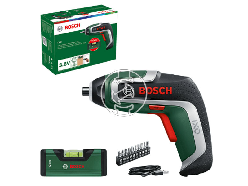 Bosch IXO 7 set akkus marokcsavarbehajtó + vízmérték