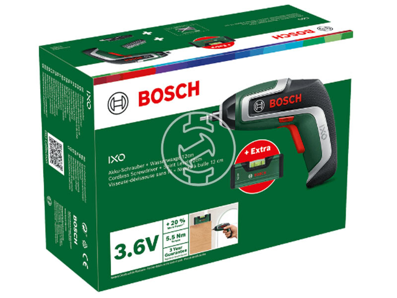 Bosch IXO 7 set akkus marokcsavarbehajtó + vízmérték