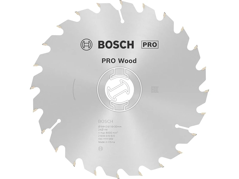 Bosch körfűrészlap 184 x 30 mm | fogszám: 24 db | vágásszélesség: 2,6 mm