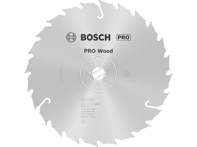 Bosch körfűrészlap 184 x 16 mm | fogszám: 24 db | vágásszélesség: 2,2 mm