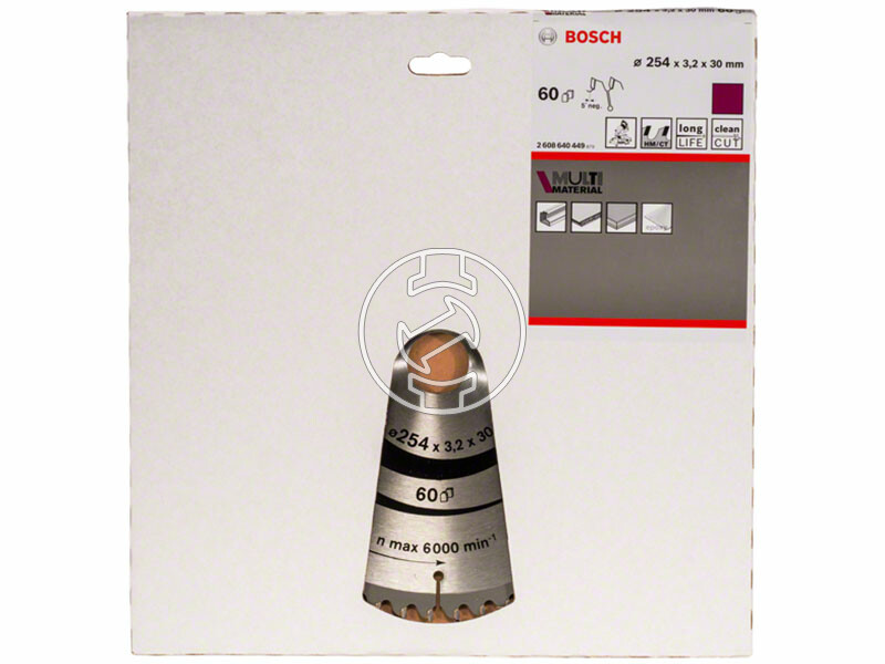 Bosch MultiMaterial ø 254 x 3,2 / 2,5 x 30 mm körfűrészlap