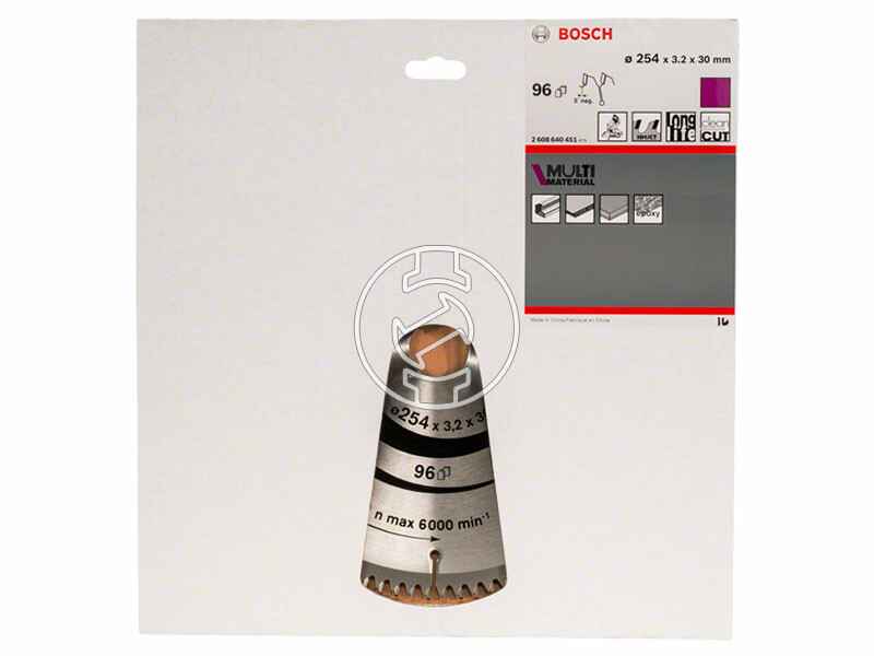 Bosch MultiMaterial ø 254 x 3,2 / 2,5 x 30 mm körfűrészlap
