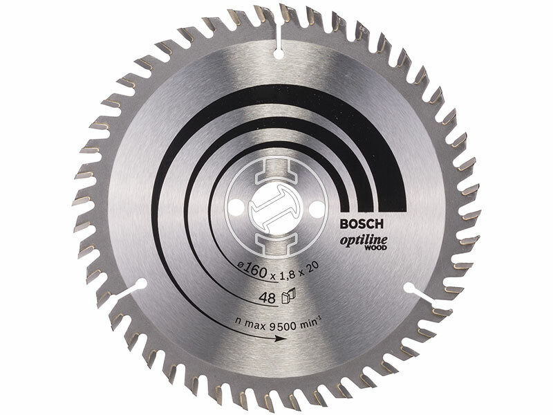 Bosch Optiline Wood ø 160 x 1,8 / 1,2 x 20 / 16 mm körfűrészlap