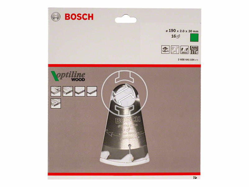 Bosch Optiline Wood ø 190 x 2,0 / 1,3 x 30 mm körfűrészlap