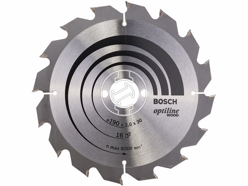 Bosch Optiline Wood ø 190 x 2,0 / 1,3 x 30 mm körfűrészlap