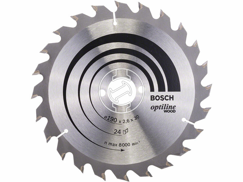 Bosch Optiline Wood ø 190 x 2,6 / 1,6 x 30 mm körfűrészlap