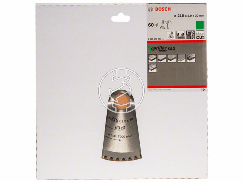 Bosch Optiline Wood ø 216 x 2,0 / 1,4 x 30 mm körfűrészlap