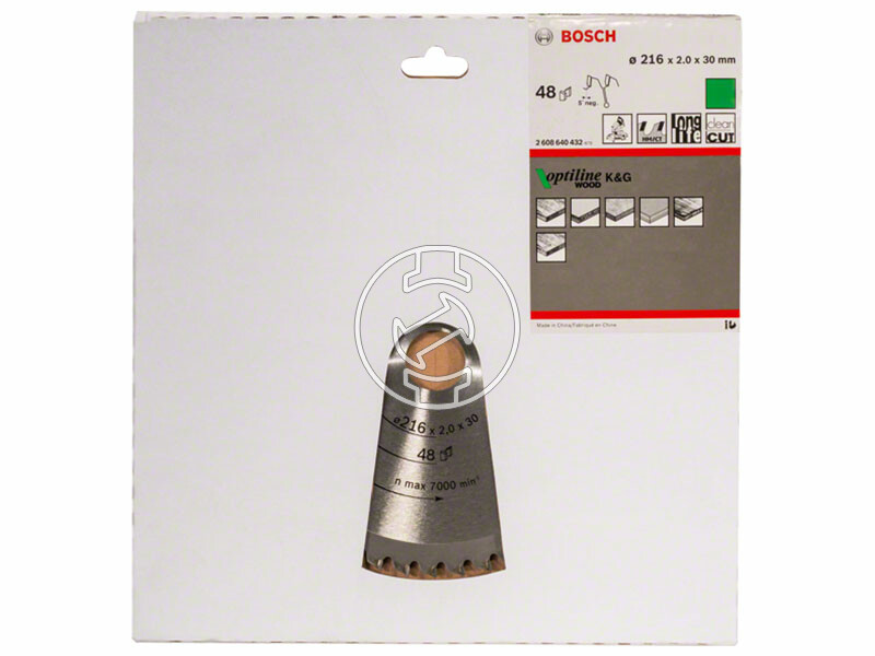 Bosch Optiline Wood ø 216 x 2,0 / 1,4 x 30 mm körfűrészlap