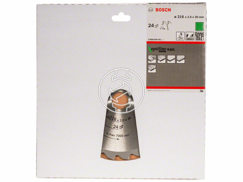 Bosch Optiline Wood ø 216 x 2,0 / 1,4 x 30 mm körfűrészlap