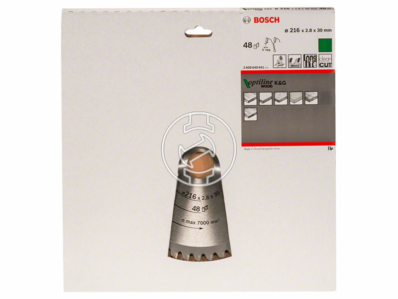 Bosch Optiline Wood ø 216 x 2,8 / 1,8 x 30 mm körfűrészlap