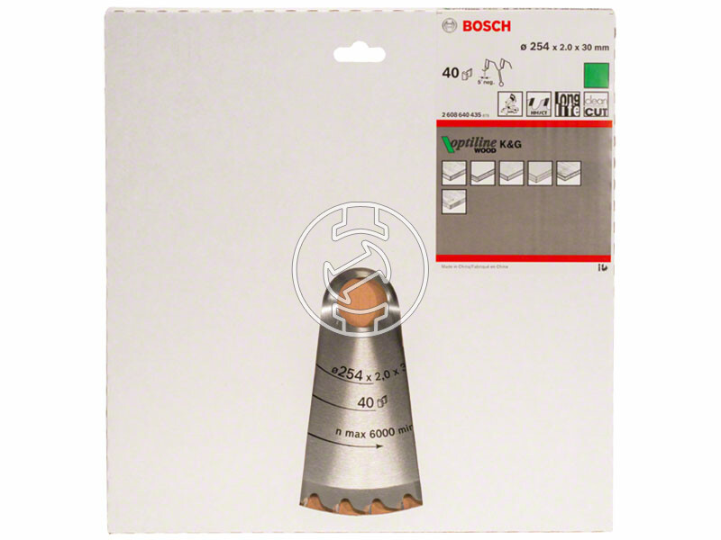 Bosch Optiline Wood ø 254 x 2,0 / 1,4 x 30 mm körfűrészlap
