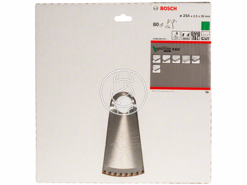 Bosch Optiline Wood ø 254 x 2,5 / 1,8 x 30 mm körfűrészlap
