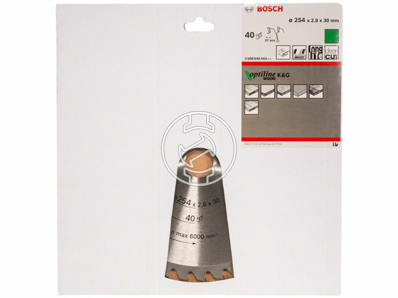 Bosch Optiline Wood ø 254 x 2,8 / 1,8 x 30 mm körfűrészlap