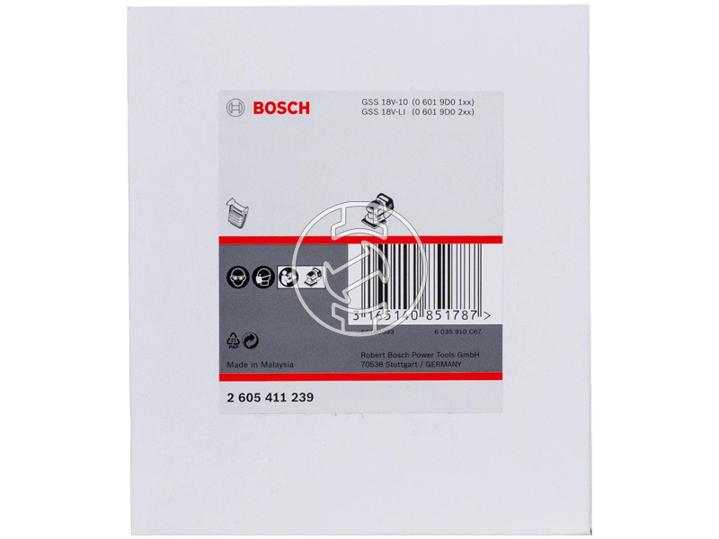Bosch porszűrő doboz fedél GSS 18V-10 Professional-hoz