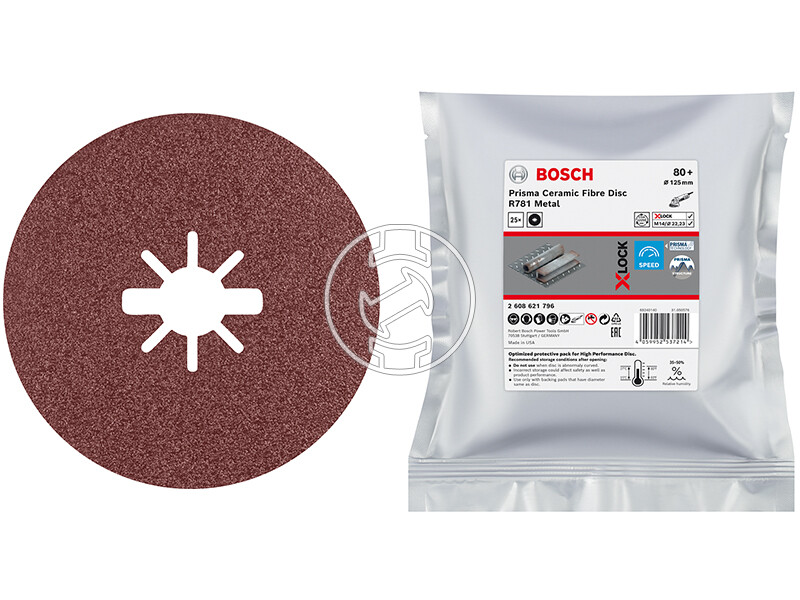 Bosch Prisma X-LOCK 125mm G80 fibertárcsa