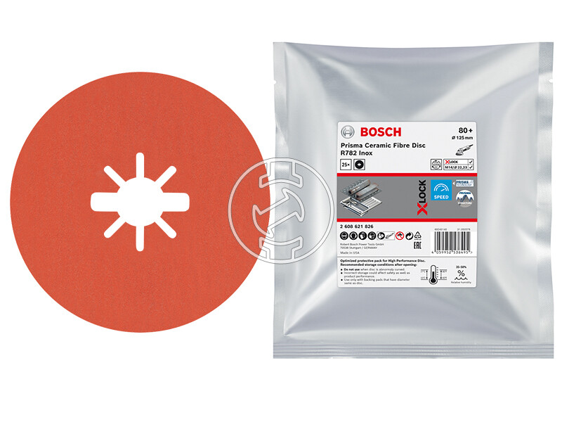 Bosch Prisma X-LOCK 125mm G80 fibertárcsa