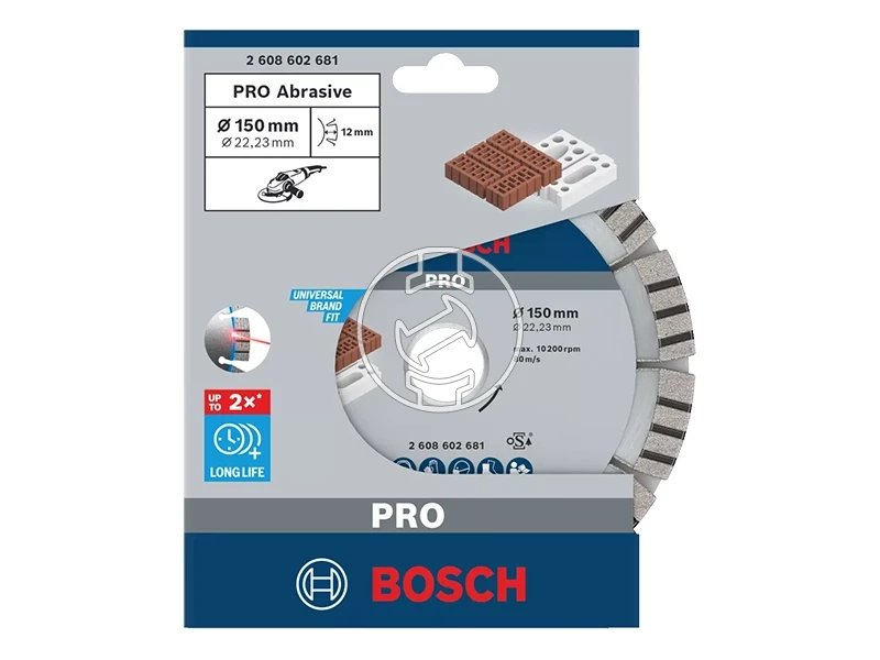Bosch PRO Abrasive gyémánt vágótárcsa 150 x 22,23 mm