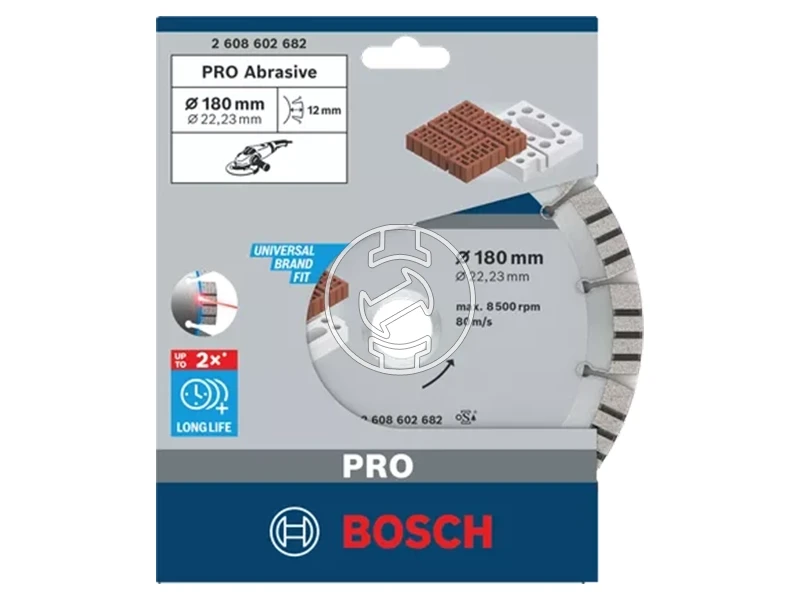 Bosch PRO Abrasive gyémánt vágótárcsa 180 x 22,23 mm