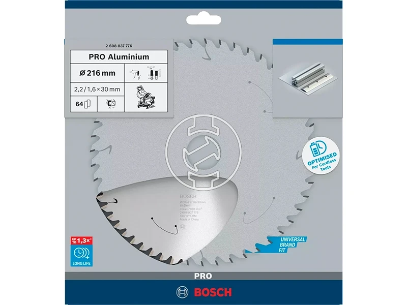 Bosch PRO Aluminium körfűrészlap 216 x 2,2 x 30 mm