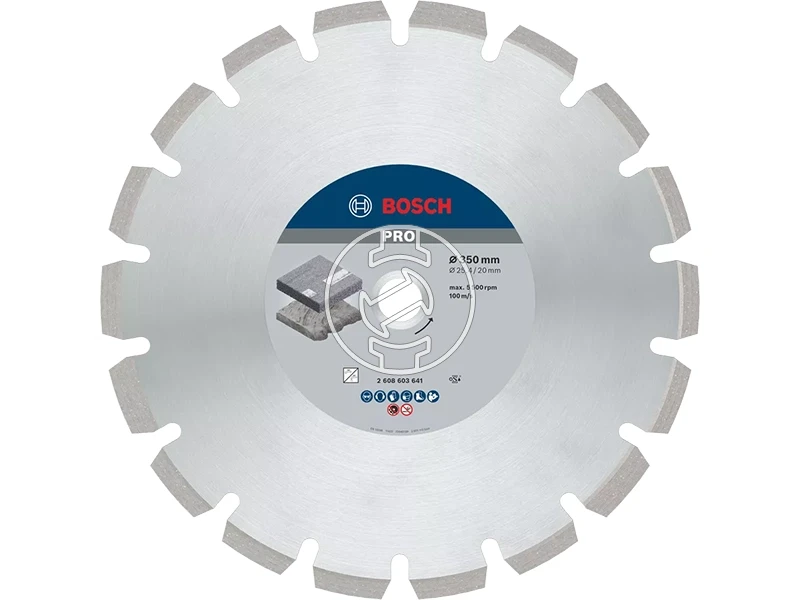 Bosch PRO Asphalt gyémánt vágótárcsa 350 x 20/25,4 mm